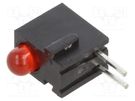 LED; in housing; red; 3mm; No.of diodes: 1; 20mA; Lens: diffused; 45° BIVAR