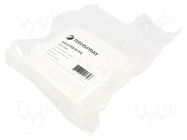 Cleaning cloth: cloth; dry; 102x102mm; polyester; ISO 5; white Techspray