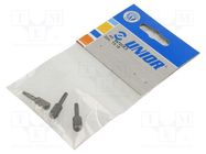 Screwdriver bit; Torx®; TX15; Overall len: 25mm; 3pcs. UNIOR