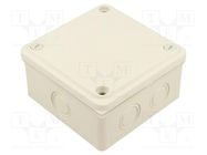 Enclosure: junction box; X: 100mm; Y: 100mm; Z: 50mm; wall mount JONEX