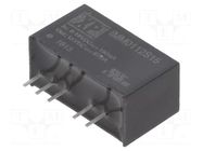 Converter: DC/DC; 1W; Uin: 9÷18VDC; Uout: 15VDC; Iout: 67mA; SIP7; THT XP POWER