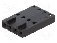 Plug; wire-wire/PCB; female; SL; 2.54mm; PIN: 4; w/o contacts MOLEX