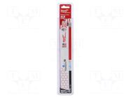 Hacksaw blade-set; metal; 230mm; 14teeth/inch; 5pcs. Milwaukee
