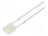 LED; white cold; rectangular; 2x3.2x4.15mm; 220÷330mcd; 120°; 5mA OPTOSUPPLY