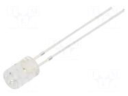 LED; yellow; 5mm; 500÷750mcd; 100°; Front: flat; 5VDC; No.of term: 2 OPTOSUPPLY