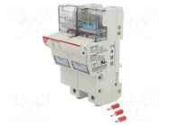 Fuse holder; 22x58mm; for DIN rail mounting; 125A; 690VAC; 750VDC DF ELECTRIC