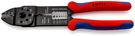 KNIPEX 97 21 215 SB Crimping Pliers with multi-component grips black lacquered 230 mm (self-service card/blister)