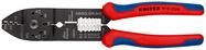 KNIPEX 97 21 215 B SB Crimping Pliers with multi-component handles black lacquered 230 mm
