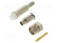 connector FME Str Jk Hex Nickel Pltd RG174A/U, 188 TE Connectivity