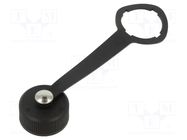 connector ETHERNET CLOSURE CAP RECPT W/LANYRD TE Connectivity