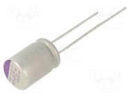 Capacitor: polymer; 100uF; 20VDC; SEQP; THT; ±20%; -55÷125°C; 1000h PANASONIC