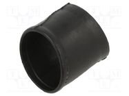 Heat shrink boot; glueless,angular; 18mm; black; -75÷150°C TE Connectivity