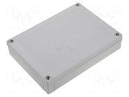 Enclosure: multipurpose; X: 130mm; Y: 180mm; Z: 35mm; MNX; grey; IK08 FIBOX