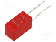 Capacitor: polyester; 150nF; 200VAC; 400VDC; 5mm; ±10%; -55÷100°C WIMA