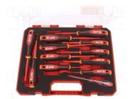 Kit: screwdrivers; insulated; Phillips,Pozidriv®,slot,Torx® Milwaukee