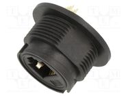 Connector: RJ45; PIN: 8; Cat: 5e; Layout: 8p8c; IP67; THT; straight AMPHENOL LTW