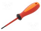 Screwdriver; insulated; Phillips; PH0; Blade length: 60mm; 1kVAC UNIOR