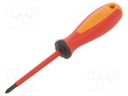 Screwdriver; insulated; Phillips; PH1; Blade length: 80mm; 1kVAC UNIOR