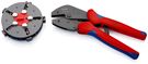 KNIPEX 97 33 02 MultiCrimp® Lever Action Crimping Pliers with changer magazine with multi-component grips burnished 250 mm