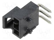 Connector: wire-board; Nano-Fit; PIN: 3; angled; -40÷105°C; UL94V-0 MOLEX