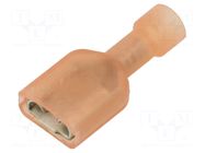 Terminal: flat; InsulCrimp; straight; crimped; Contacts: brass MOLEX