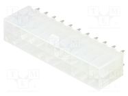 Socket; wire-board; male; Mini-Fit Jr; 4.2mm; PIN: 22; THT; 9A MOLEX