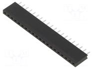 Connector: pin strips; socket; female; PIN: 20; straight; THT; 1x20 HARWIN