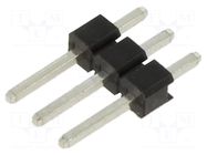 Connector: pin strips; pin header; male; PIN: 3; straight; THT; 1x3 HARWIN