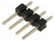 Connector: pin strips; pin header; male; PIN: 4; straight; THT; 1x4 HARWIN