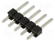 Connector: pin strips; pin header; male; 2.54mm; PIN: 5; THT; tinned HARWIN