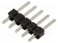 Connector: pin strips; pin header; male; PIN: 5; straight; THT; 1x5 HARWIN