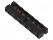 PIN: 34; female; IDC; straight; 1.27mm HARWIN