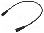 Cable: for sensors/automation; PIN: 8; with plastic nut; plug; 30V AMPHENOL LTW