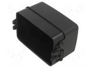 Cover; 11.9mm; polyamide; black; MINIVAL MTA