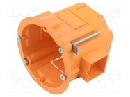 Enclosure: junction box; Ø: 60mm; Z: 60mm; plaster embedded; deep JONEX