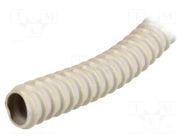 Protective tube; Size: 12; PVC; grey; L: 30m; 320N; Øint: 12mm PAWBOL