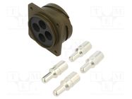 Connector: military; socket; male; PIN: 4; size 36; aluminium alloy AMPHENOL AIR