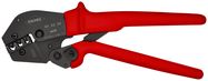 KNIPEX 97 52 09 SB Crimping Pliers for two-hand operation with non-slip plastic grips burnished 250 mm