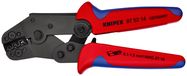 KNIPEX 97 52 14 Crimping Pliers short design with multi-component handles burnished 195 mm