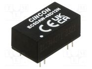 Converter: DC/DC; 10W; Uin: 18÷74V; Uout: 12VDC; Uout2: -12VDC; THT CINCON