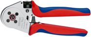 KNIPEX 97 52 65 A Four-Mandrel Crimping Pliers for turned contacts with multi-component grips chrome-plated 250 mm
