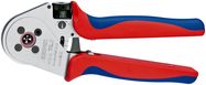KNIPEX 97 52 65 A Four-Mandrel Crimping Pliers for turned contacts with multi-component handles chrome-plated 250 mm