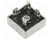 Bridge rectifier: single-phase; Urmax: 800V; If: 15A; Ifsm: 300A DC COMPONENTS