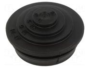 Grommet; elastomer thermoplastic TPE; black; Øcable: 0÷17mm; IP54 OBO BETTERMANN