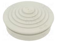 Grommet; elastomer thermoplastic TPE; light grey; Øcable: 0÷28mm OBO BETTERMANN