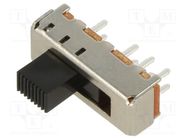 Switch: slide; Pos: 3; DP3T; 0.3A/30VDC; ON-ON-ON; THT; -20÷70°C C&K