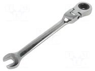 Wrench: combination spanner; rattle,with joint; 10mm BM GROUP