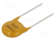 Fuse: PTC polymer; 400mA; Imax: 40A; THT; PTR060V; bag EATON/BUSSMANN