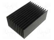 Heatsink: extruded; grilled; black; L: 150mm; W: 100mm; H: 60mm FISCHER ELEKTRONIK