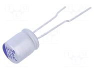 Capacitor: hybrid; THT; -55÷125°C; Body dim: Ø8x9.5mm; 100uF; 50VDC SAMWHA